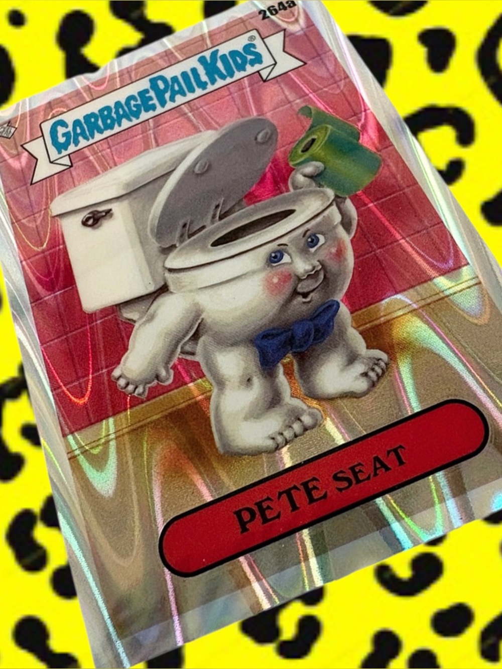 Pete Seat - 2024 Garbage Pail Kids Holographic Sticker Card